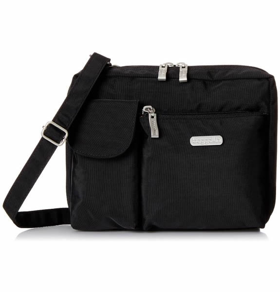 Baggallini Wallet Bag Large Black 25x15x10cm