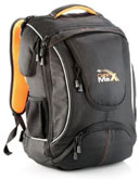 Cabin Max City Flight 55x40x20cm Carry on Backpack - massive 44l capacity. Includes an extra padded section for up to a 17" Laptop