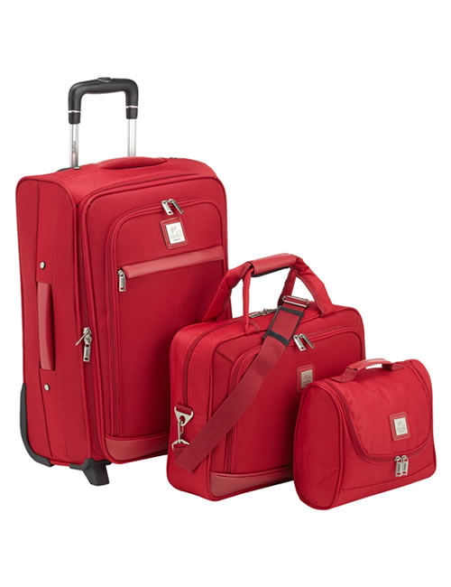Mano Cabin Size Luggage Set Red