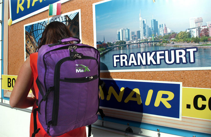 cabin max backpack flight approved carry on bag massive 44 litre travel hand luggage 55x40x20 cm