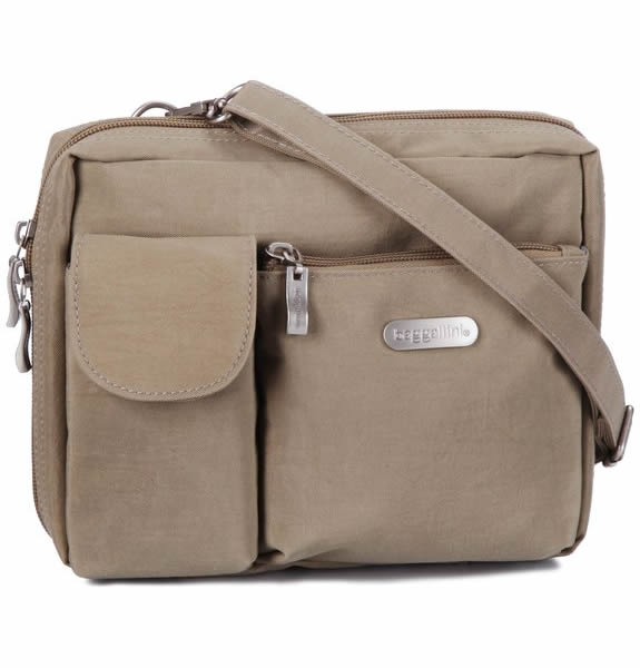 Baggallini Wallet Bagg Large Beige 25x15x10cm