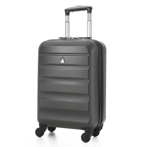 Ryanair 4Wheel Cabin Bag 55x35x20cm 2.5Kg Hardshell Charcoal