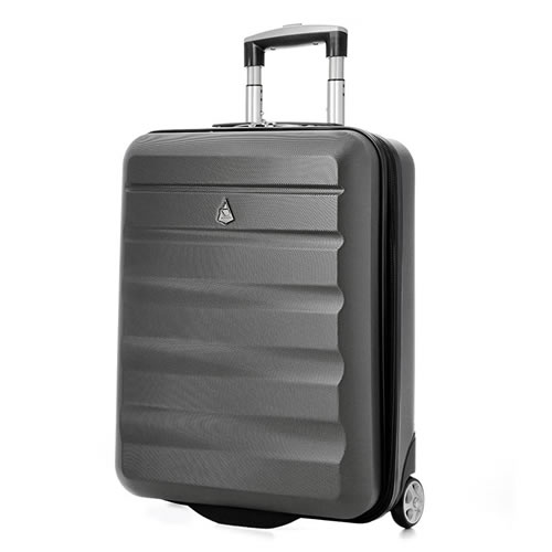 Flymax 55x40x20cm Ryanair Cabin Hardshell Charcoal 2.6Kg