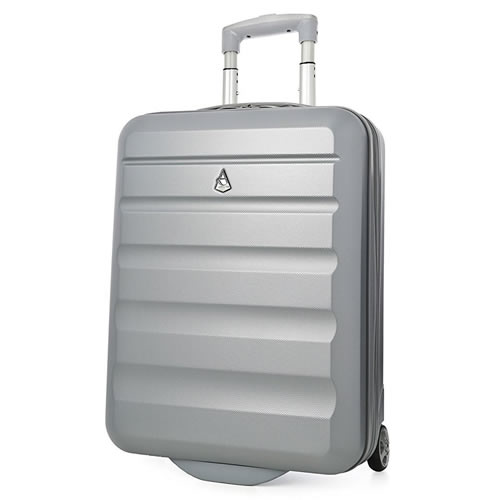 Flymax 55x40x20cm Ryanair Cabin Hardshell 2.6Kg Silver