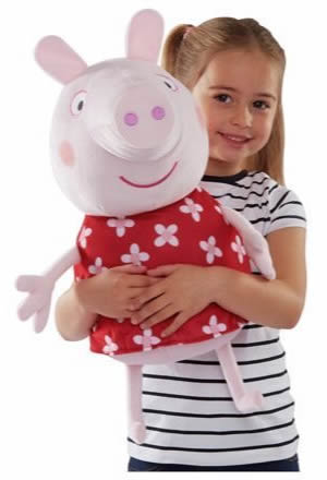 Peppa Pig Holiday Peppa 22 Inch Plush Soft Toy