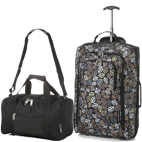 Travelmax Ryanair 2 CabinBag Set Black Leaf