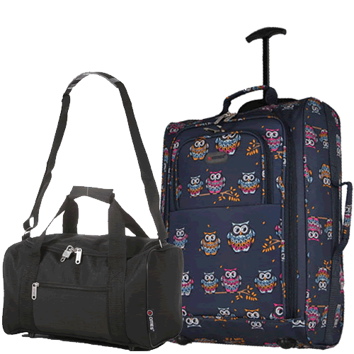 Travelmax Ryanair 2 CabinBag Set Owl Navy