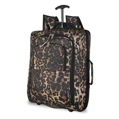 Ryanair Size Trolley Cabin Backpack 55x40x20cm Leopard 1.45Kg