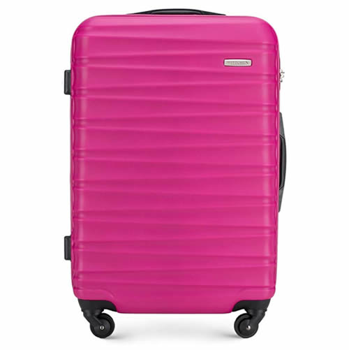 70x45x25cm Ryanair Size 20Kg 4Wheel Check In Bag 3 5Kg Pink Ribbed