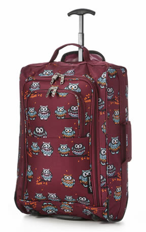 Owls Burgundy Ryanair Maximum 55x40x20cm 1.4Kg